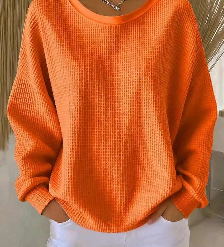 Rita | Weiches Waffelstrick-Sweatshirt