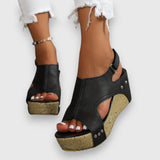 Mia | Vintage Plateau Sandalen