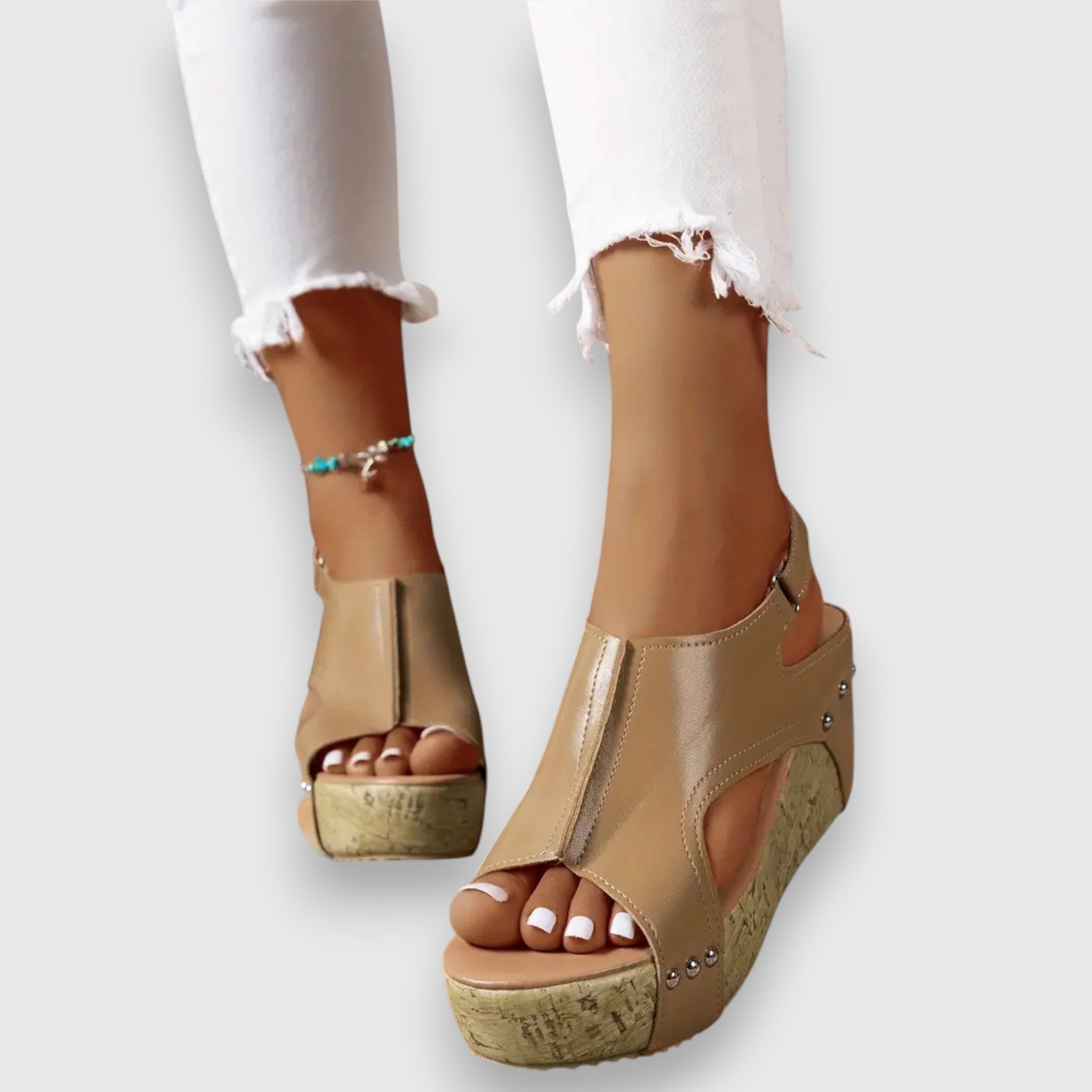 Mia | Vintage Plateau Sandalen