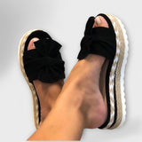 Solegenius | Sandalen mit Schleife und Plateau
