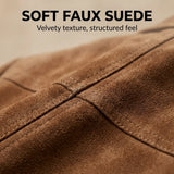 Frauen Wildleder Blazer mit Knopfleiste