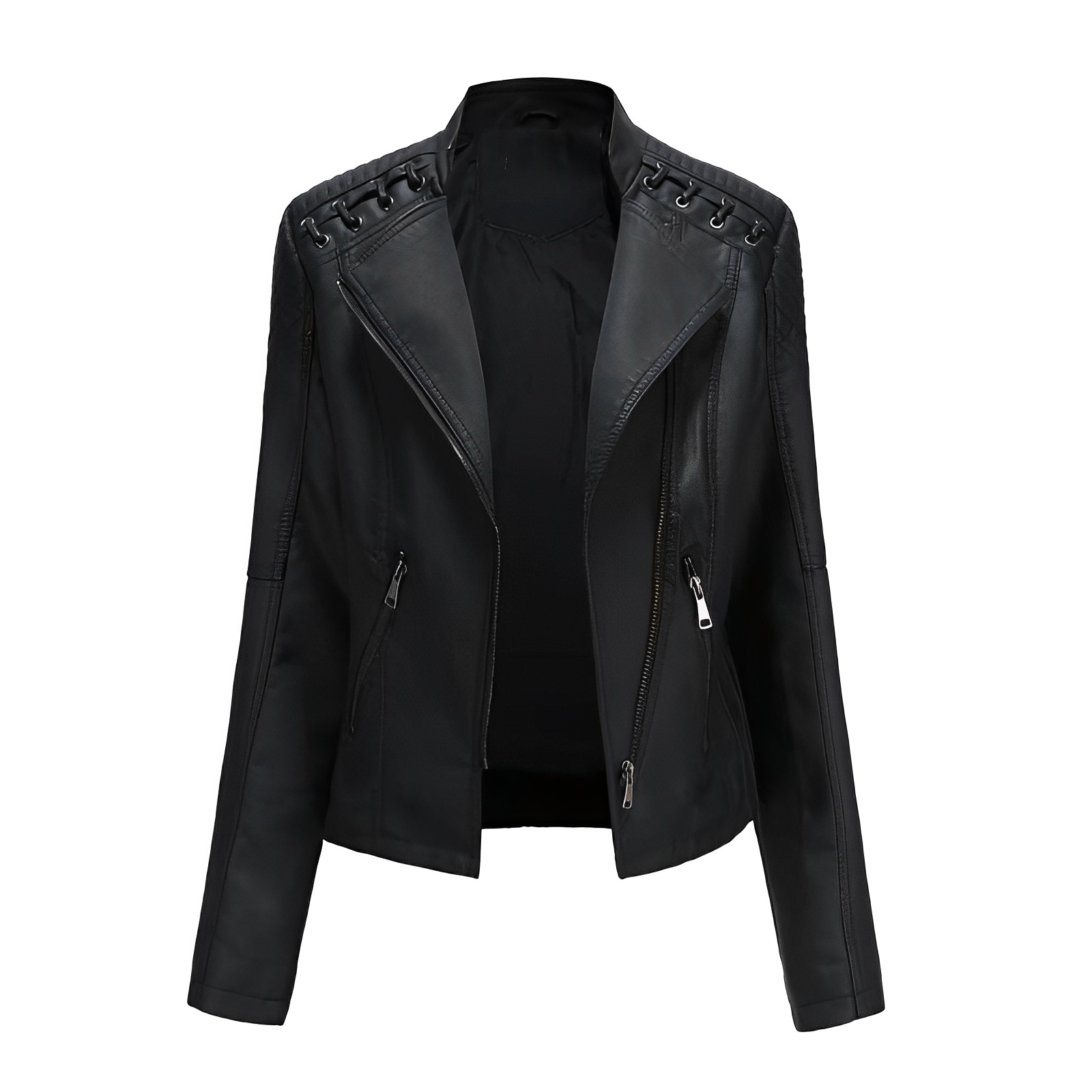 Wiebke | Kurze Kunstlederjacke in Sonnengelb