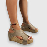 Mia | Vintage Plateau Sandalen