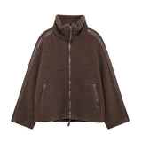 Ute | Oversize-Teddyjacke mit Stehkragen