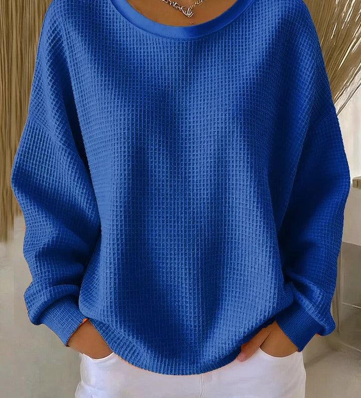 Rita | Weiches Waffelstrick-Sweatshirt