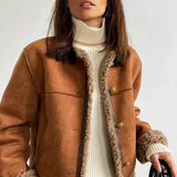 Rosália - Pelzjacke mit Knöpfen