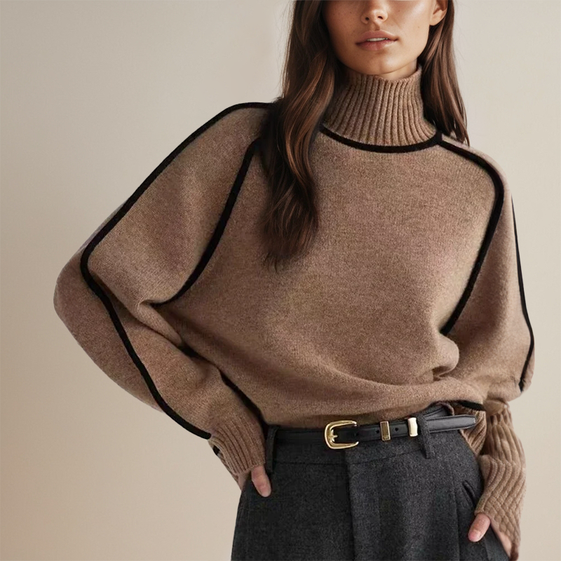 Karin | Rippstrick-Rollkragenpullover