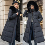 Designer-Winterparka mit Pelzkapuze