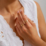 Personalisierter Gravierter Pfoten-Initialring