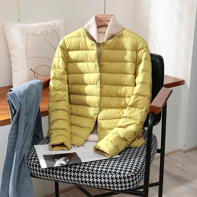 Friederike | Leichte Steppjacke mit Knopfleiste