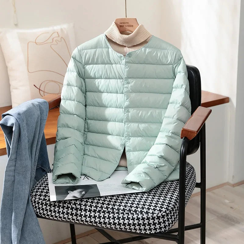 Friederike | Leichte Steppjacke mit Knopfleiste