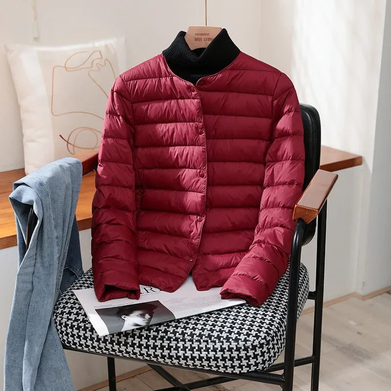 Friederike | Leichte Steppjacke mit Knopfleiste