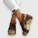 Mia | Vintage Plateau Sandalen