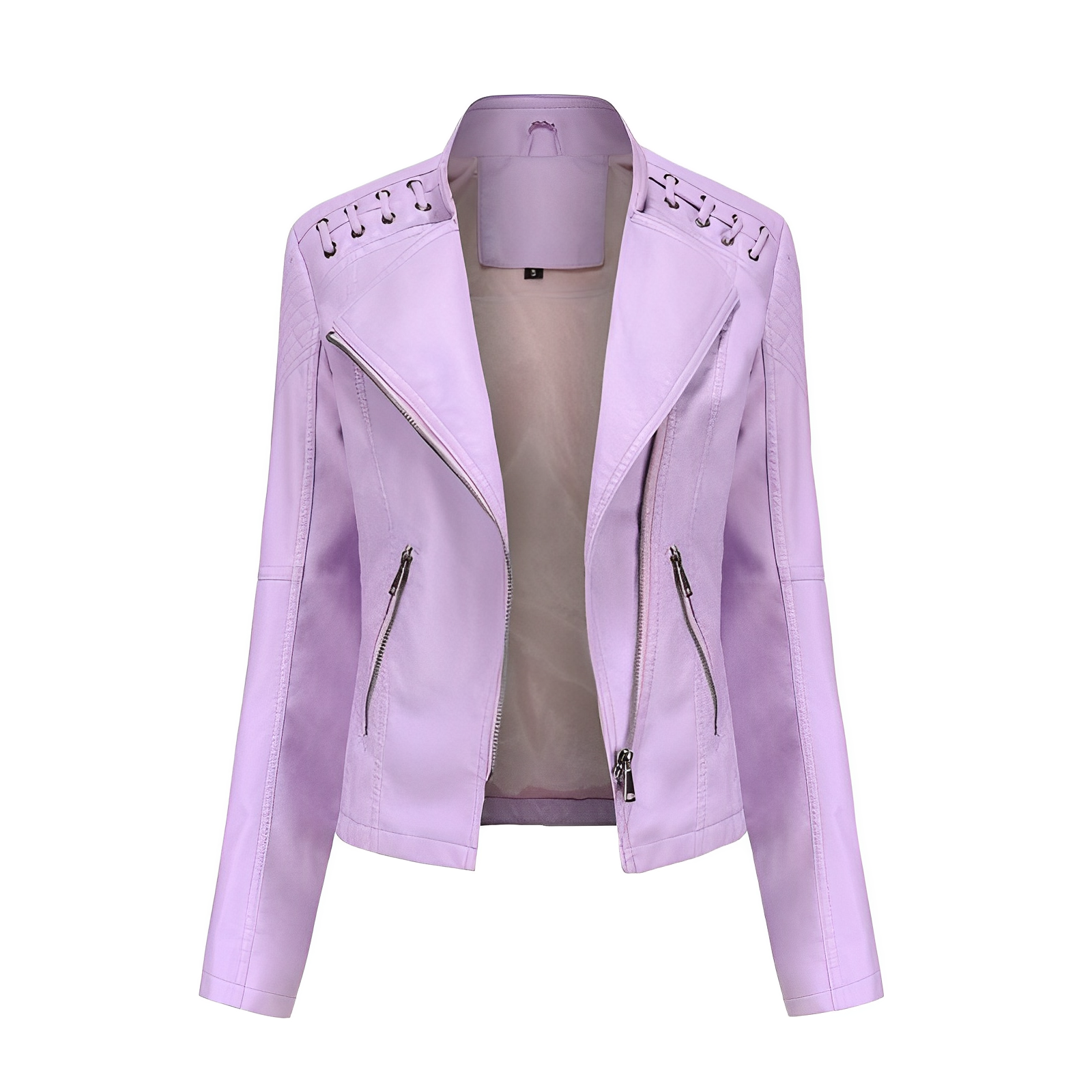 Wiebke | Kurze Kunstlederjacke in Sonnengelb