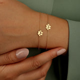 Pfotenabdruck Namens Halskette/Armband