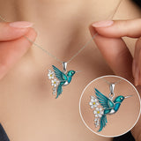 Elegante Kolibri-Halskette mit kostenlosen Ohrringen – Nur für kurze Zeit erhältlich!