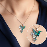 Elegante Kolibri-Halskette mit kostenlosen Ohrringen – Nur für kurze Zeit erhältlich!