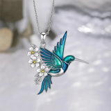 Elegante Kolibri-Halskette mit kostenlosen Ohrringen – Nur für kurze Zeit erhältlich!