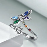 Retro Adjustable Libelle Ring