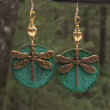 Retro Libelle Gold Earrings