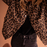 Doris | Hemdjacke mit Leopardenmuster