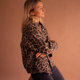 Doris | Hemdjacke mit Leopardenmuster