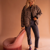 Doris | Hemdjacke mit Leopardenmuster