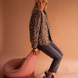Doris | Hemdjacke mit Leopardenmuster