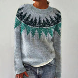 Sieglinde | Norwegisch gemusterter Kabelstrick Pullover