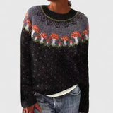 Damen Fair Isle Strickpullover mit Muster