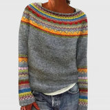 Damen Fair Isle Strickpullover mit Muster